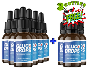 Gluco Drops - 6 bottles + 3 bottles FREE